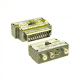 Перехідник Scart-3 RCA / Перехідник Скарт 3 RCA  / Чорний