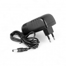 Мережевий зарядний пристрій / 12V 2A, AC/DC Power Adapter / Універсальний блок живлення / Чорний