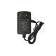 Мережевий зарядний пристрій / 12V 2A, AC/DC Power Adapter / Універсальний блок живлення / Чорний