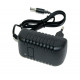Мережевий зарядний пристрій / 12V 2A, AC/DC Power Adapter / Універсальний блок живлення / Чорний