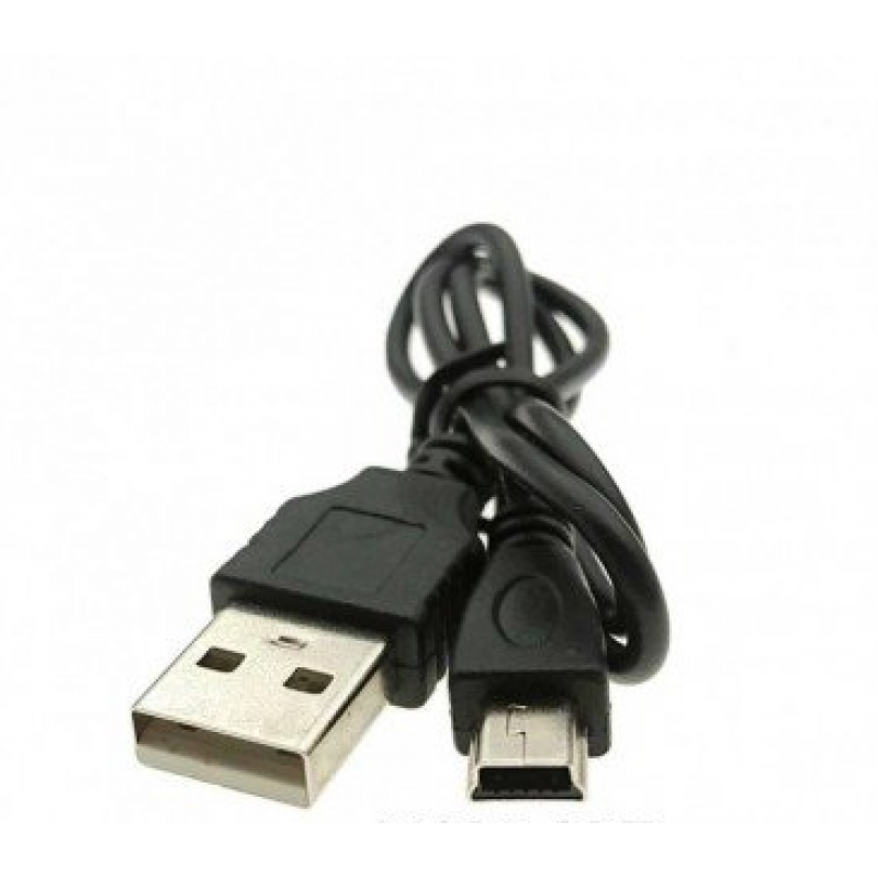 Кабель Mini - USB для плеєрів, колонок, відеореєстраторів / 1 метр / Чорний