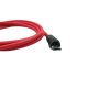 Магнітний кабель USLION 2 в 1 / Micro - USB / 540 градусів / Круглий / 200 см. / Червоний