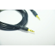 Аудіо кабель з jack 3.5 мм на jack 3.5 мм / 1.3 м / Чорний
