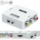 Конвертер AV RCA(тюльпан) в HDMI переходник / Адаптер 1080p з живленням / Білий