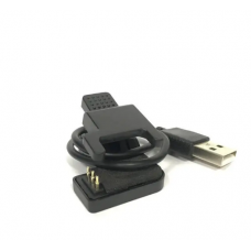Адаптер USB кабель для смарт-годин на 3 контакти (3 мм) 30 см./ Зажим для зарядного пристрою / Чорний