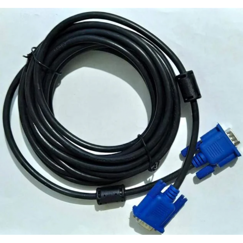 Кабель VGA-VGA /  5 метров (1269) з ферритами / Черный