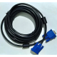 Кабель VGA-VGA /  5 метров (1269) з ферритами / Черный