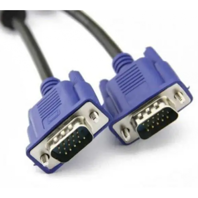 Кабель VGA-VGA /  5 метров (1269) з ферритами / Черный