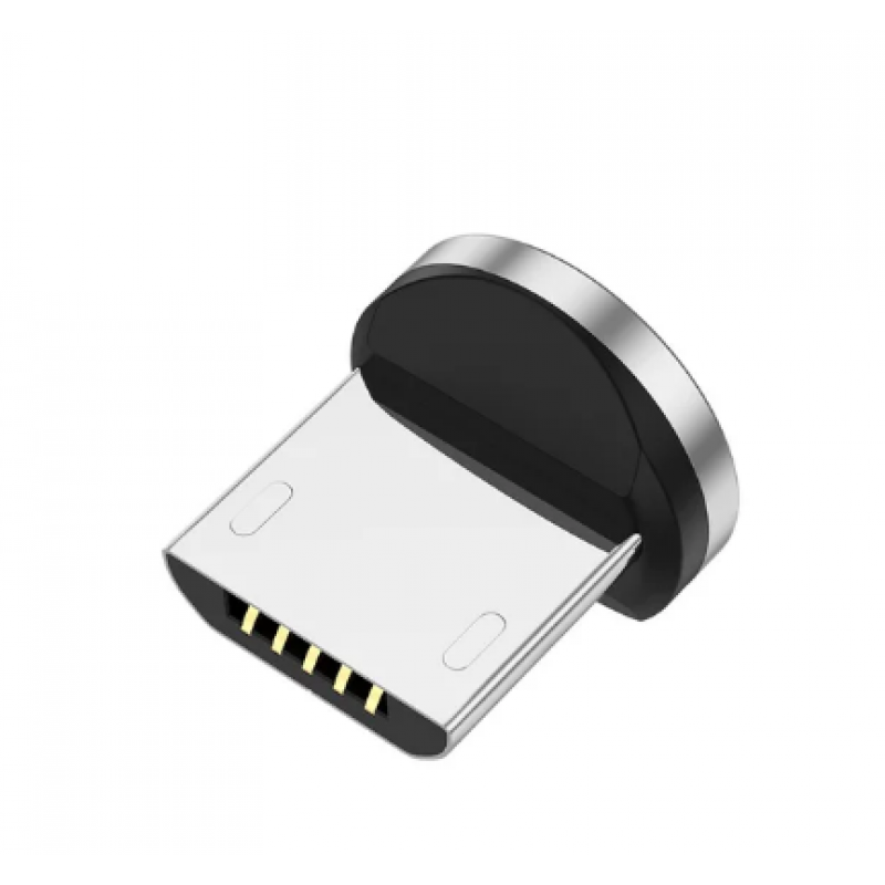 Магнітний круглий конектор Micro USB USLION 5A для швидкої зарядки