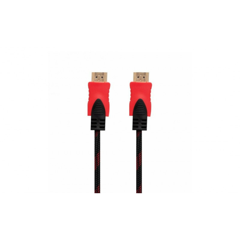 Кабель HDMI - HDMI / V1.4 / 15 метрів / Нейлоновий / Чорний