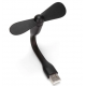 Міні вентилятор для комп'ютера USB / Чорний