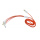 Кабель 4в1 для зарядки телефонів MicroUSB / Lightning / Iphone 3 / NOKIA (2мм) / Помаранчево білий