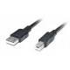 Кабель для принтера (сканера) USB 2.0 AM-BM / 3 метра / Чорний