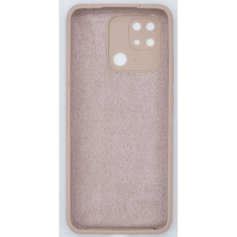 Чохол Fashion Silicone case (матовий) для Xiaomi Redmi 10C / Бежевий