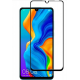 Загартоване захисне скло на Huawei Nova 4е / Чорна рамка