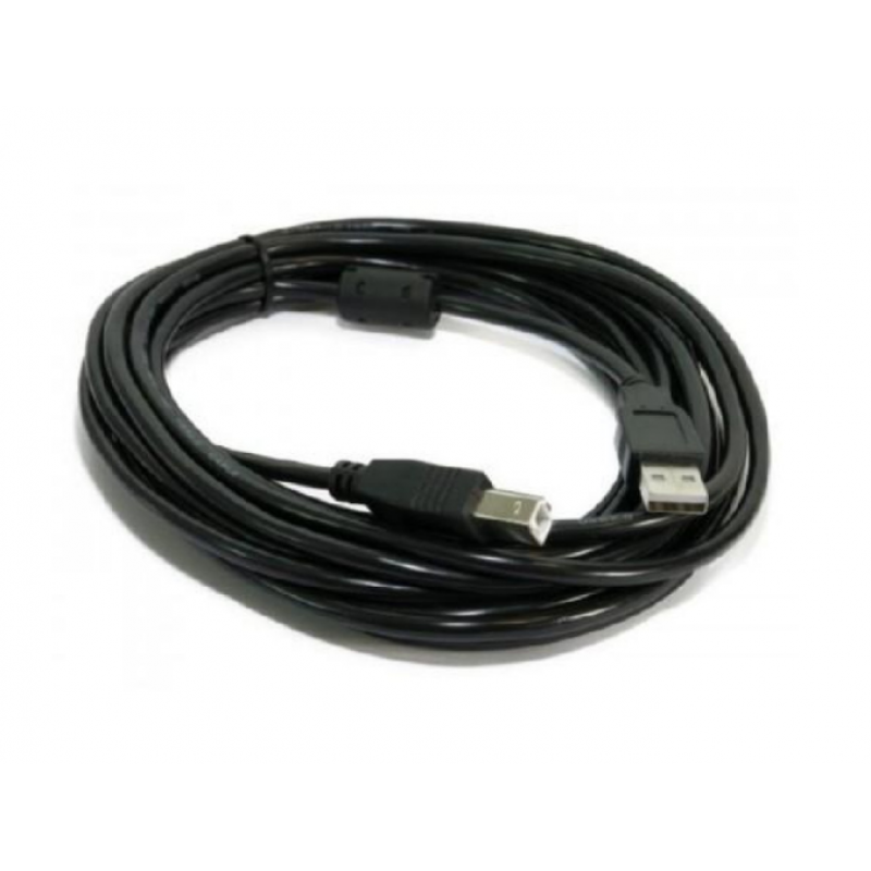 Кабель для принтера (сканера) USB 2.0 AM-BM / 5 метрів / Чорний