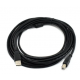 Кабель для принтера (сканера) USB 2.0 AM-BM / 5 метрів / Чорний