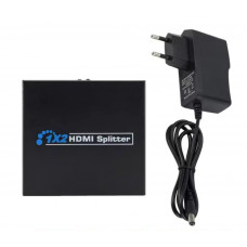 HDMI розгалужувач на 2 порти HDMI SPLITTER 1 in 2 / Чорний