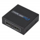 HDMI розгалужувач на 2 порти HDMI SPLITTER 1 in 2 / Чорний