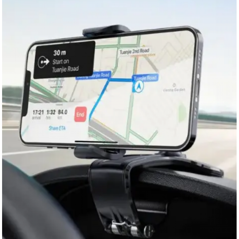 Автомобільний тримач для телефону HOLDER car Dashboard (8053) 4-6.2 дюймів  /підставка для смартфону /Чорний