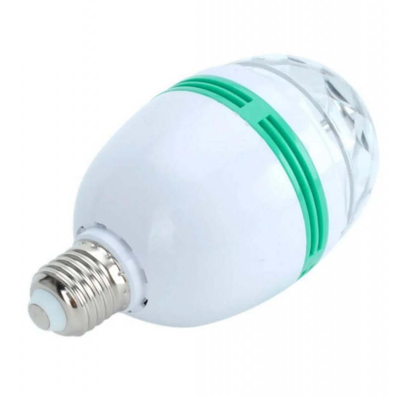Світлодіодна лампа, що обертається Full color rotating lamp / Диско лампа/ Білий
