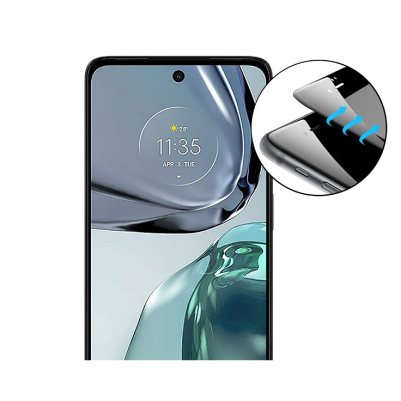 Загартоване захисне скло на Motorola Moto G54  5D  Чорне