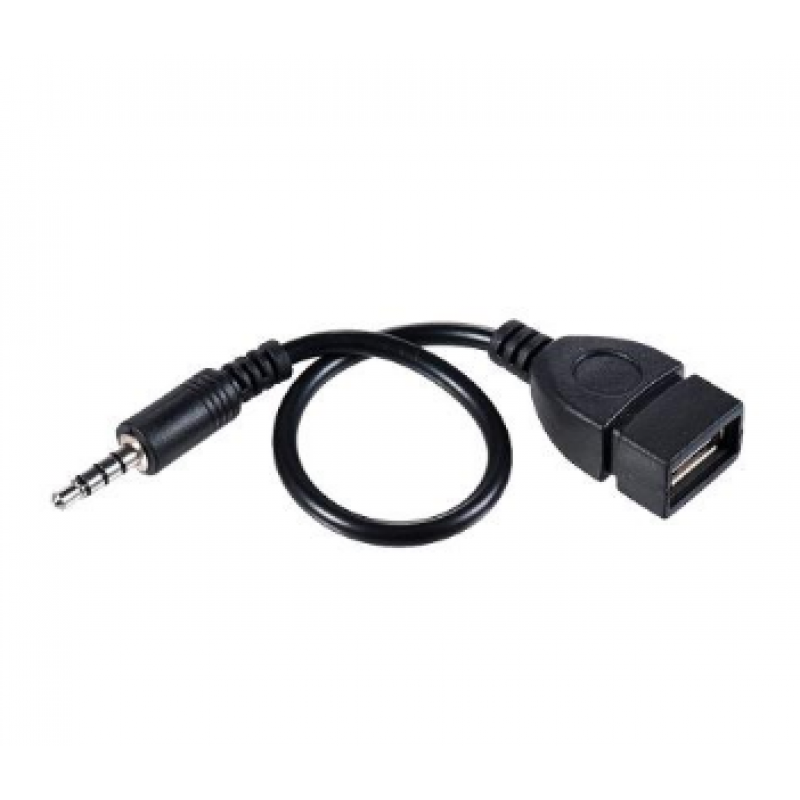 Перехідник у машину AUX USB / Чорний