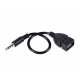 Перехідник у машину AUX USB / Чорний