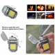 Електроімпульсна запальничка ARC Lighter 209 дугова / USB запальничка з ліхтариком / Чорна