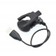 Адаптер USB кабель для смарт-часов на 2 контакты 9 мм. 30 см. / Черный