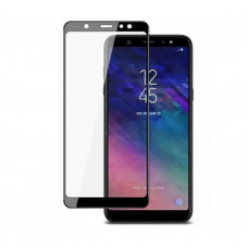 Загартоване захисне скло на смартфон Samsung Galaxy A6 2018 / Чорна рамка