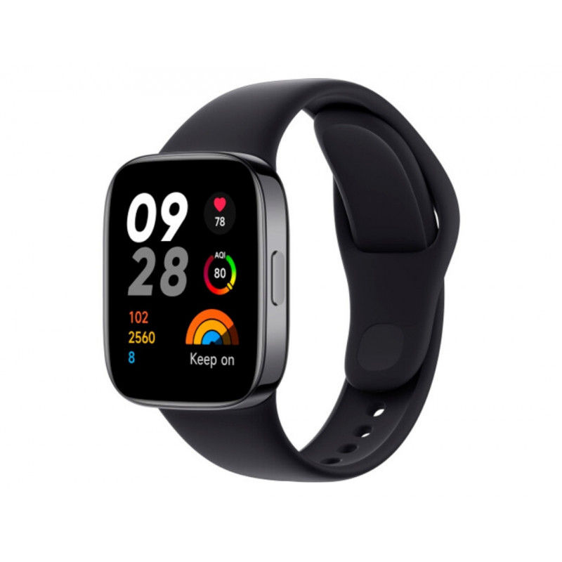 Силіконовий ремінець для Xiaomi Redmi Watch 3 Active / Чорний