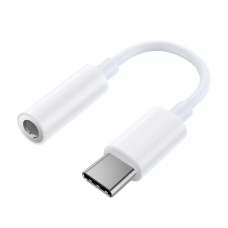 Перехідник з Type-C на аудіо 3.5 mm для Iphone16, 16 Pro, 16 Pro Max, 16 Plus / Білий