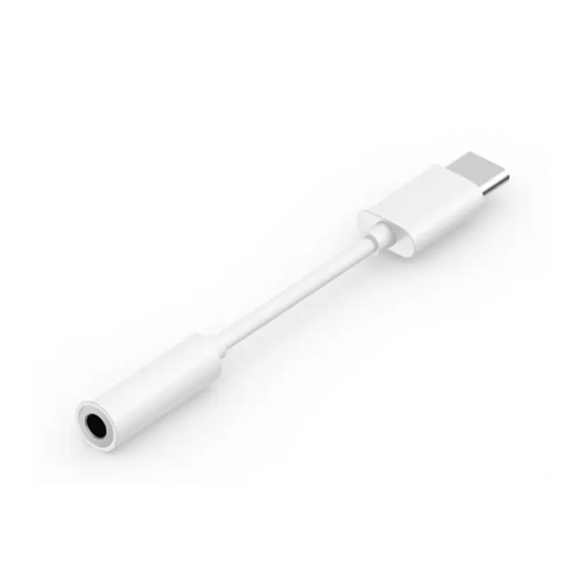 Перехідник з Type-C на аудіо 3.5 mm для Iphone16, 16 Pro, 16 Pro Max, 16 Plus / Білий
