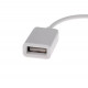 Перехідник у машину AUX USB / Білий