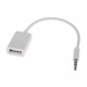 Перехідник у машину AUX USB / Білий