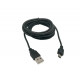 Кабель Mini - USB для плеєрів, колонок, відеореєстраторів / 2 метра / Чорний