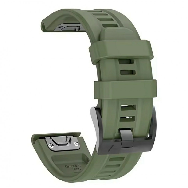 Ремінець QuickFit 22 мм. для годинників Garmin \ Зелений (ArmyGreen)