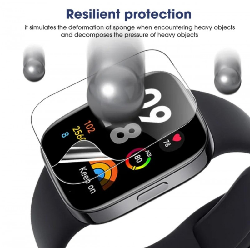 Захисна гідрогелева плівка  для годинника Redmi Watch 3 Active / Прозора