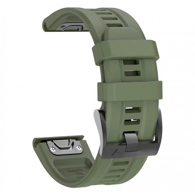 Ремінець 26 мм. для годинників Garmin Quatix 7X, 7Pro, 7X (51mm), Enduro / Зелений (Army Green)