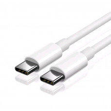 Кабель Type-c - Type-c для швидкої зарядки PD 6А смартфонів \ 1,3 метра \ Білий