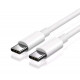 Кабель Type-c - Type-c для швидкої зарядки PD 6А смартфонів \ 1,3 метра \ Білий