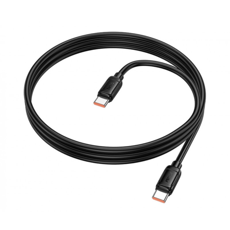 Кабель Hoco. X115 Type-C - Type-C / для смартфонов, ноутбуков / До 240 Ватт / 1 метр / Черный