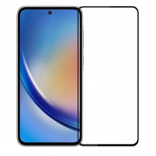 Захисне скло на смартфон Samsung Galaxy A35/ Чорна рамка