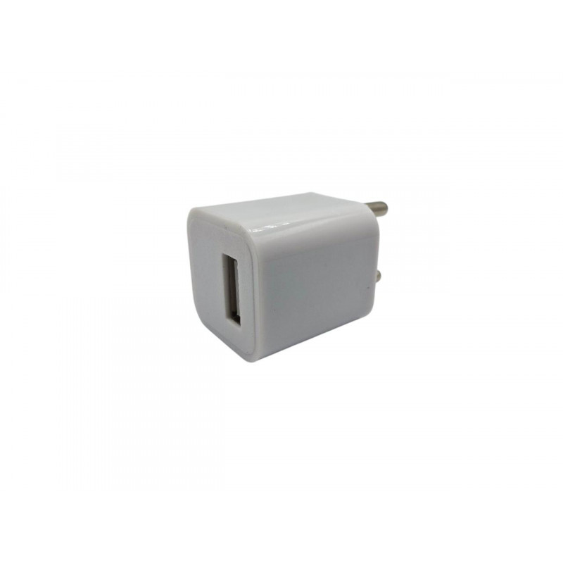 Блок живлення USB 5V 1A для кнопкових телефонів. розумних годинників \ Білий
