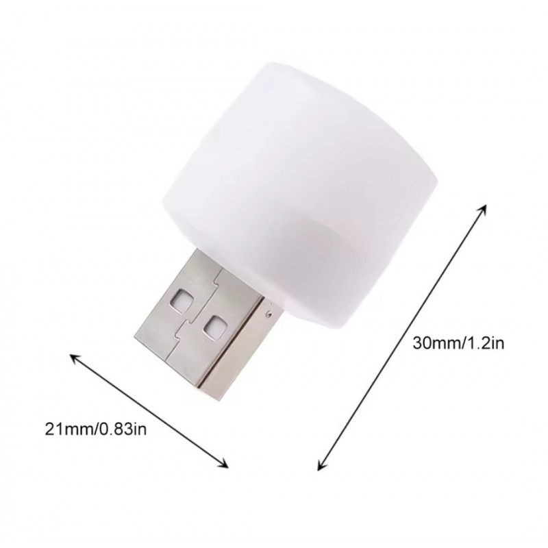 Лампочка USB LED LAMP mini / 1W / RBG світиться 7 кольорами