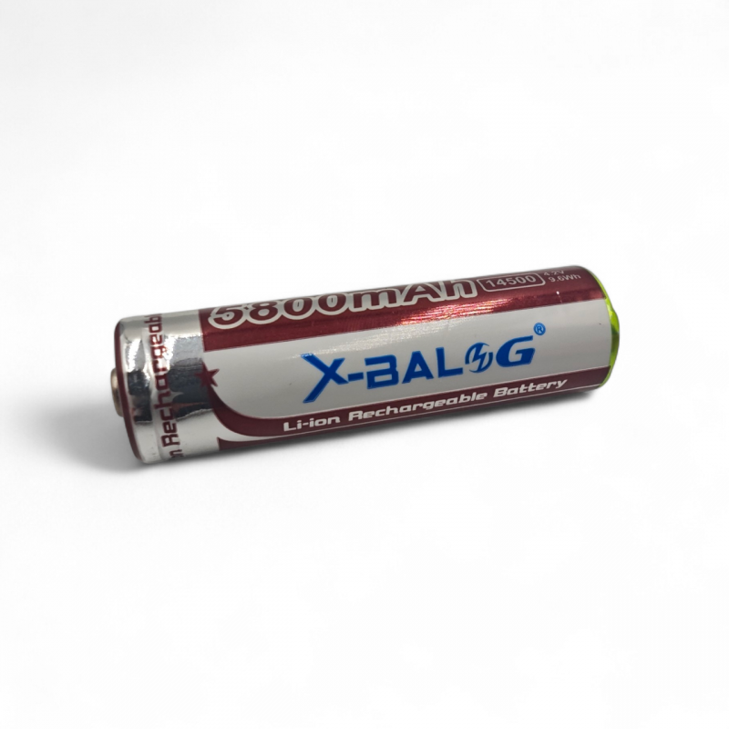 Аккумулятор 14500 X-BALOG Li-ion 3.7 Вольт / Выступая контакт