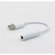 Перехідник з type c на аудіо 3.5 mm Білий