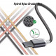 Кабель для захищених смартфонів USB - Type-C 10 mm. 1 метр / Сірий