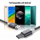 Type C USB кабель 9 mm для захищених смартфонів Сірий 2 метра